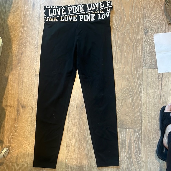 Pink Victoria’s Secret leggings - Picture 1 of 3